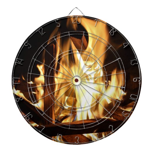 Door de vlammen dartbord (Voorkant)