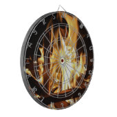 Door de vlammen dartbord (Voorkant Links)