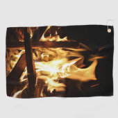 Door de vlammen golfhanddoek (Horizontaal)