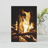 Door de vlammen kaart (Staand voorkant)