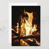 Door de vlammen kaart (Voorkant / Achterkant)