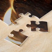 Door de vlammen legpuzzel (Zijkant)