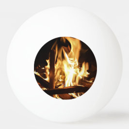 Door de vlammen pingpongbal
