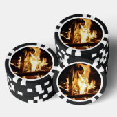 Door de vlammen poker chips (Opstapeling)
