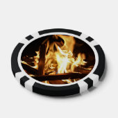 Door de vlammen poker chips (Enkel)