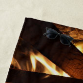 Door de vlammen strandlaken (In situ)