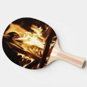 Door de vlammen tafeltennisbatje (Zijkant)
