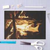 Door de vlammen tissuepapier (Craft)