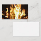 Door de vlammen visitekaartje (Voorkant / Achterkant)