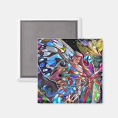 Door de vleugels van een vlinder! magneet (Voorkant / Achterkant)