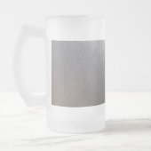 Door de voorzijde van de glaskunstenaar gemaakte z matglas bierpul (Links)