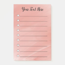 Door de Waterverf gerangschikte selectievakjes Aan Post-it® Notes