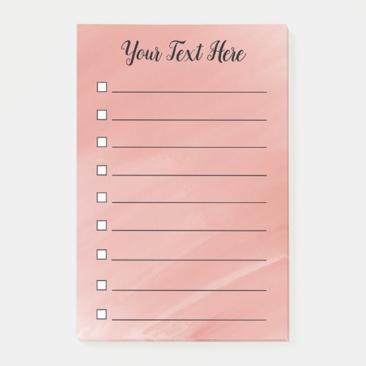 Door de Waterverf gerangschikte selectievakjes Aan Post-it® Notes (Voorkant)