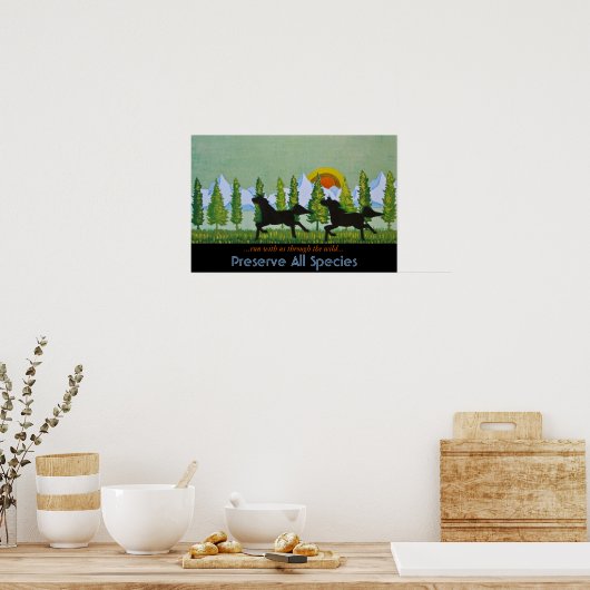 Door de Wilde Poster (Keuken)