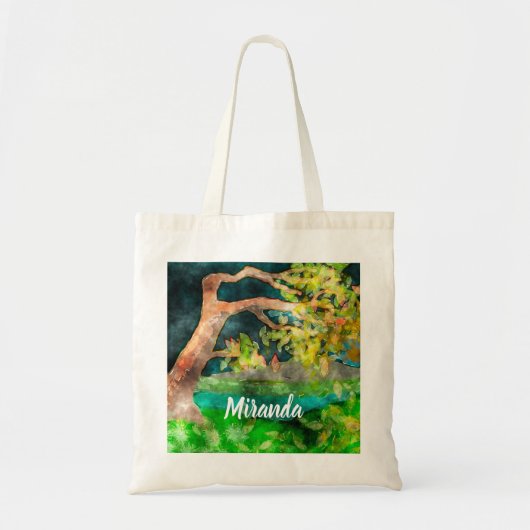 Door de wind geteisterde boom tote bag (Voorkant)
