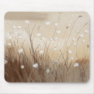 Door de wind geteisterde wilde bloemen #1 muismat