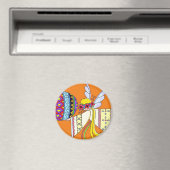 Door de Wings of an Angel Ukraine Folk Art Magneet (Insitu (Vaatwasser))