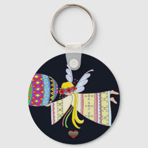 Door de Wings of an Angel Ukraine Folk Art Sleutelhanger