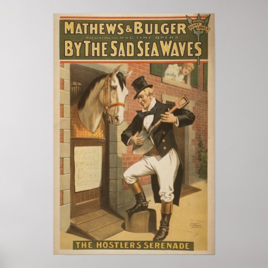 Door de Zad Zee Waves Poster (Voorkant)