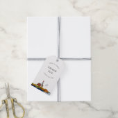 Door de zee dank je favoriet labels cadeaulabel (Met Touw)