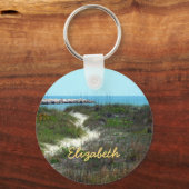 Door de Zee gepersonaliseerd Sleutelhanger (Voorkant)