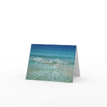 Door de Zee Note Kaart, witte enveloppen inbegrepe