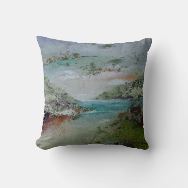 Door de Zee Pillow 16 x 16 Kussen (Voorkant)