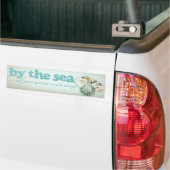 Door de zee schelpen strand auto bumper sticker (Op Truck)