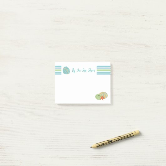 Door de Zee Shore Post-it Notes (Op bureau)