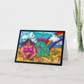 Door de Zee Zeemeermin Kaart (Voorkant)