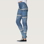 Door Denim ontworpen Leggings (Links)