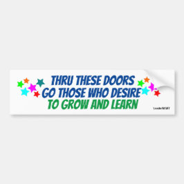 Door deze deuren ... Bus Signage Sticker