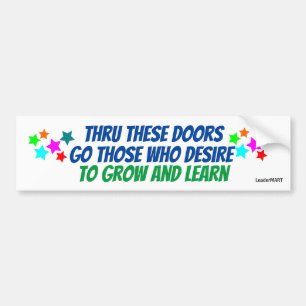 Door deze deuren ... Bus Signage Sticker