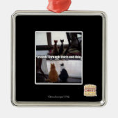 Door dik en dun metalen ornament (Voorkant)