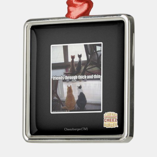 Door dik en dun metalen ornament (Links)