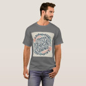 Door dik en dun ontwerp t-shirt (Voorkant volledig)