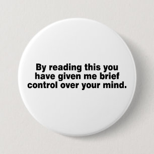 Door dit te lezen heb je... ronde button 7,6 cm