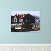 Door Dock Mike's omwikkelde canvas Afdruk (Insitu (Houten vloer))