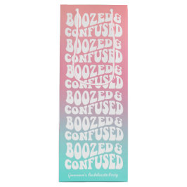 Door drank beneveld Retro Aqua Roze Meisjesuitstap Wijn Cadeautas