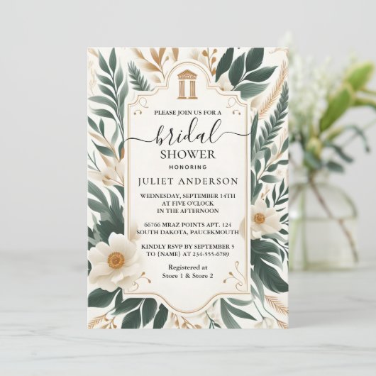 Door echt boeiend 70s 80s Courthouse Vrijgezellenf Kaart (Staand voorkant)