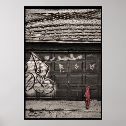 Door een achterdeurtje... poster (Voorkant)