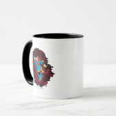 Door een bakstenen muur mok (Voorkant links)