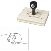 door een bank opgenomen model rubberstempel (Gestempeld)