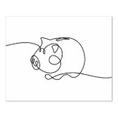 door een bank opgenomen model rubberstempel (Afrduk)