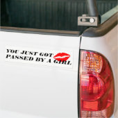 Door een Bumpersticker van een meisje (Op Truck)