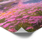 Door een Gebied van Roze Poster (Hoek)