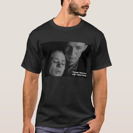 "Door een glas donker" - Bergman gevectoriseerd T-shirt (Voorkant)