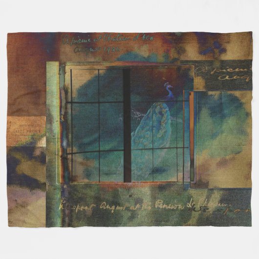 Door een glas donkerder fleece deken (Voorkant (Horizontaal))