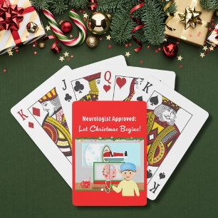 Door een neuroloog goedgekeurd: Kerstman begint in Pokerkaarten