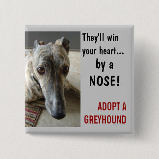 door een NOSE! Vierkante Button 5,1 Cm